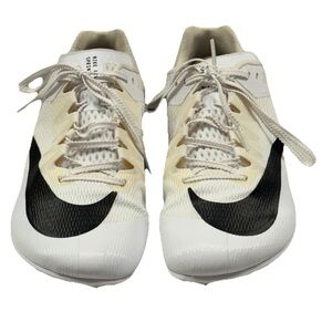 Nike Zoom Rival Sprint Track & Field Shoes Sz 11, White/Black, DC8753-100 Spikes